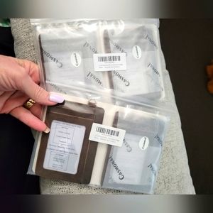 RFID blocking equipped card badge ID holder. 2 pack. New. Lots of compartments